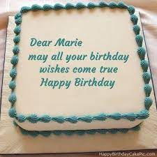 I don't know how i could ever go back to making a birthday cake out of the box after this. Happy Birthday Cake With Name Maria Cakes And Cookies Gallery