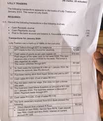 LOLLY TRADERS (40 marks 35 minutes) The