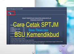Cara download dan cetak sptjm dan profil satuan pendidikan di dapodik paud online. Cara Cetak Sptjm Bantuan Subsidi Upah Bsu Kemendikbud Sinau Thewe Com