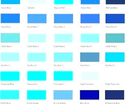 Teal Color Chart Moramora Info