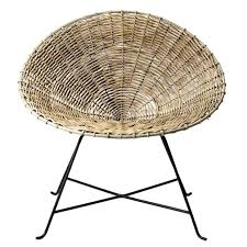 bloomingville kubu stoel 80 cm zwart retro stoelen stoelen rotan stoelen