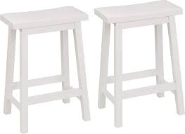This is a great stool. Pj Wood 24 Inch Saddle Seat Counter Stool Pack 2 White Buy Online In Faroe Islands At Faroe Desertcart Com Productid 169195130