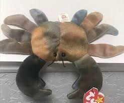 Rare Retired Errors Ty Beanie Babies Claude The Crab Style 4083 Pvc Ebay Beaniebaby Rare Beanie Babies Beanie Baby Bears Baby Beanie