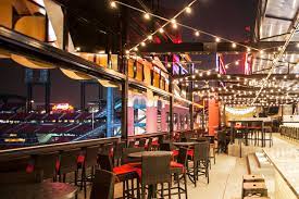 The deck now sits about two inches below the floor level. Bud Deck Explore St Louis