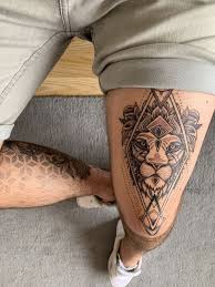 Thigh Tattoo Men In 2020 Leg Tattoos Tattoos For Guys Lion Leg Tattoo