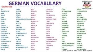 German Vocabulary Gegenteil Opposite Word A1 A2 B1 Learning German Worksheets Opposite Words Learn German
