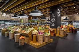 Pin By Mahnoordurrani On Okna Supermarket Design Grocery Store Design Vegetable Shop