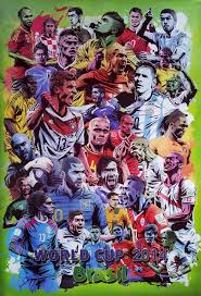 Fifa World Cup Brazil 2014 Poster Mix 23x34 Graphic Football Team Pop Art Fifa World Cup Art Fifa