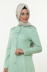 Nihan Hakim Yaka Astarsiz Pardesu Su Yesili P4114 23 Ala Tesettur Tesettur Giyim Ferace Elbise Sal Hasema Hijab Fashion Clothes Fashion