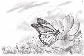 Butterfly Drawings Life Needs Art Butterfly Drawing Butterfly Sketch Butterfly On Flower