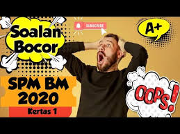 Peperiksaan kertas bahasa melayu spm 2020. Soalan Bocor Ramalan Bahasa Melayu Kertas 1 Spm 2020 2021 L Spot Tajuk Karangan Youtube