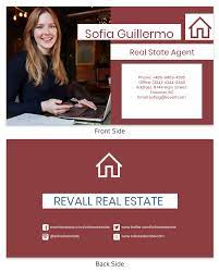 20% off with code zazcyberjuly. Red Real Estate Business Card Template