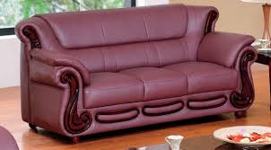 burgundy leather with wood sofa 7981 65 wood sofa red leather sofa leather sofa furniture