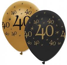 Wenn's um geschenke zum 40. Paket 30 Teile Set Zum 40 Geburtstag Oder Jubilaum Party Deko In Schwarz Amp Gold Anniversary House
