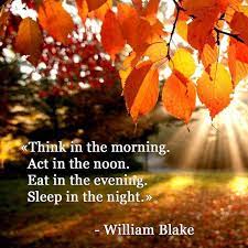 Think In The Morning Act In The Noon Eat In The Evening Sleep Picture Quotes