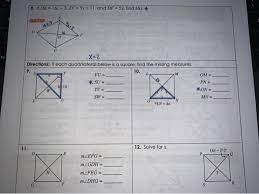 If each quadrilateral below is a square find the missing measures tu=15. 8 If De 16x 3 Ef 9x 11 And Df 52 Find Chegg Com