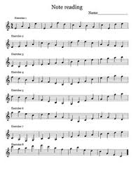 The language used is whole notes half notes. Treble Clef Note Reading Exercises By Pentatonic Sakura Music Shop