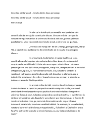 Materialele în care îți prezentăm relația dintre două personaje din textele narative pentru bacalaureat pot fi folosite de tine ca sursă. Relatia Dintre 2 Personaje