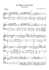Un te quiero, una caricia y un adiós— nino bravo. Partitura Un Beso Y Una Flor Nino Bravo Aprender Piano
