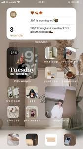 Choose from hundreds of free ipad wallpapers. Ios 14 Bts Homescreen Beigi Aesthetic Ios 14 Bts Homescreen Iphone Wallpaper App