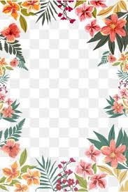 Border Flower Borders Hand Drawn Border Watercolor Border Safflower Border Flower Borders Hand Drawn Wate Flower Border Floral Border Design Free Hand Drawing