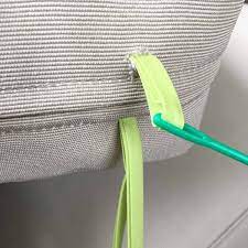 Ikea Hacks Add Ties To Outdoor Furniture Cushions Outdoor Furniture Cushions Diy Patio Cushions Diy Outdoor Cushions