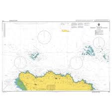 Admiralty Chart 1136 Jersey North Coast