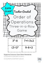 Order Of Operations Math Game For Practice And Reteaching Braces Brackets Parentheses And Exponents Inc Order Of Operations Integer Operations Game Math Lab