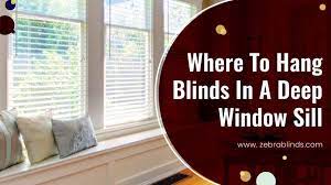 Use a tape measure and a pencil to mark 1 1/4 inches away from the window to keep the blinds from touching the glass when. Where To Hang Blinds In A Deep Windowsill