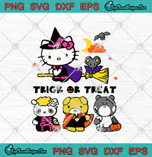 Download Hello Kitty And Friends Trick Or Treat Halloween Svg Png Eps Dxf Cricut File Silhouette Art Svg Png Eps Dxf Cricut Silhouette Designs Digital Download