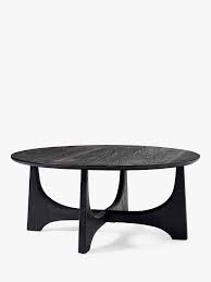 Elegant wood large coffee table, natural walnut custom designed coffee table, modern coffee table, solid wood art, rustic coffee table. West Elm Tanner Hemlock Wood Coffee Table Black