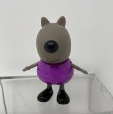 Peppa Pig Friends DANNY DOG Figure Purple Shirt