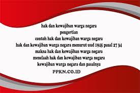 Hak Dan Kewajiban Warga Negara Pengertian Contoh Makna Pasal