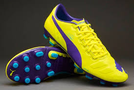 Puma Evopower 1 Ag Fussballschuhe Kunstrasen Gelb Violett Blau Fussballschuhe Puma Blau
