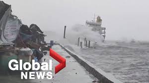 The weakest tropical cyclones are called tropical depressions. if a depression intensifies such that its maximum sustained winds reach 39 miles per hour, the tropical cyclone becomes a tropical storm. Super Typhoon Surigae Brings Intense Wind Rain Battering Eastern Philippines Youtube