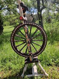 Spinnrad Spinningwheel Spinnewiel Ukraine Kobelaki Folklore In 2020 Bicycle Vehicles