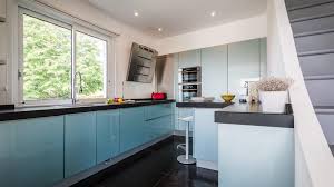 Duck Egg Blue Kitchen Adding A Hint Of Fresh Colour To This Exceptionally Contemporary Villa On The Atlantic Coast Duck Egg Blue Kitchen Blue Kitchens Kitchen