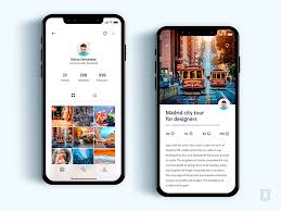 Profile Screen Event Screen App For Iphonex Mobile App Design Inspiration Ios App Design Web App Design