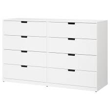 It's a practical and sturdy dresser, with a design that is easy to alter. Nordli White Chest Of 8 Drawers 160x99 Cm Shop Today Ikea