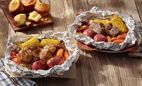 The meal can be stored in your refrigerator and baked at home. They Re Back Cracker Barrel Campfire Meals Heat Up Excitement Again Business Wire Campfire Food Cracker Barrel Recipes Cracker Barrel Copycat Recipes