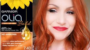 I dye my hair way too much and i thought it was weird that i had never done a video of it, so h. Garnier Olia Bold Intense Copper 7 40 Dyeing My Hair Copper At Home Youtube