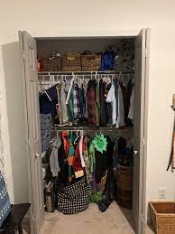 Find a closet door organizer at the store, order one, or build your own! Diy Kids Closet Makeover With Kid Friendly Organization Live Pretty On A Penny