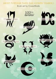 The 'i love lucy' heart is adorable. Fairy Tail Guild Logos
