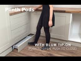 Use All The Space In Your Kitchen A Made To Measure Plinth Pod Gives You A Working Dra In 2020 Kitchen Storage Units Small Kitchen Storage Units Under Cabinet Storage