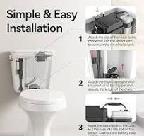 Techo Touchless Toilet Flush Kit, Adjustable Sensor, 1256315 Adapt k1954,  Automatic Toilet Flusher - Easy to Install - Amazon.com