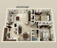 2 bedroom apartment floor plans. 50 Two 2 Bedroom Apartment House Plans Two Bedroom House Small House Plans House Plans