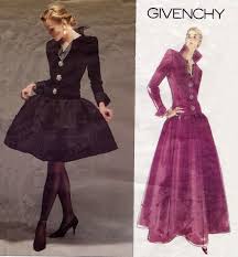 Designer Evening Cocktail Dress Pattern Vogue 2583 Givenchy Paris Original Dropped Wai Designer Evening Gowns Gown Sewing Pattern Cocktail Dress Patterns