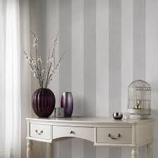 Vliestapete Streifen Struktur Silber Weiss Glanz Metallic Gestreifte Tapete Luxus Tapeten Tapeten