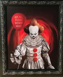 Pennywise Illustration With Balloon Inspired By The New 2017 It Horror Movie Art Horror Art Pennywise The Dancing Clown