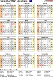Many of london's shops, attractions and businesses stay open throughout the public holidays. Australia Calendar 2021 Free Printable Excel Templates
